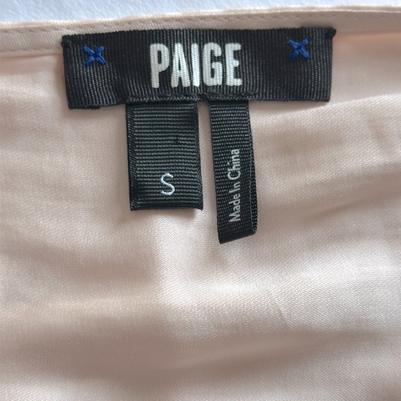 PAIGE || Lyrica Lace Appliqué Satin Top. Sz. S - Picture 11 of 16